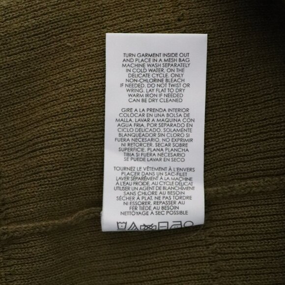 Cabi Polo Flap-Pocket Collared XS Green Ribbed Long Sleeve Cardigan - Picture 11 of 11